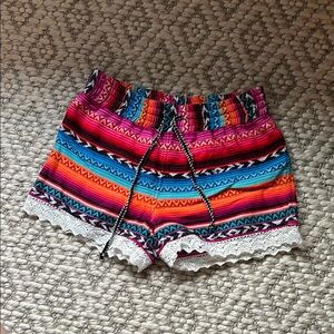 RD Style High Waist Bright Colorful Shorts